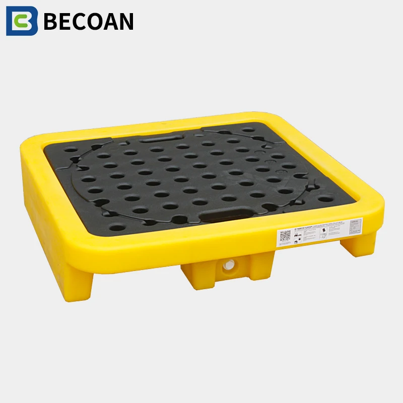 Factory Price Nestable Packing Anti-leakage Lab Tray Spill Control Oil Containment Spill Plastic Pallet*