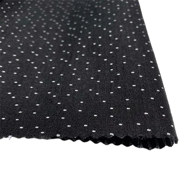 
Черно-белая классическая Бенгальская тканая ткань спандекс dobby жаккардовая ткань для женских брюк платье 