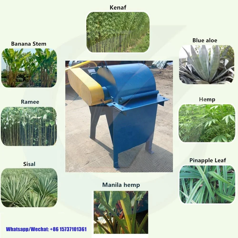 Industrial hemp fiber extraction machines long fiber extractor machine