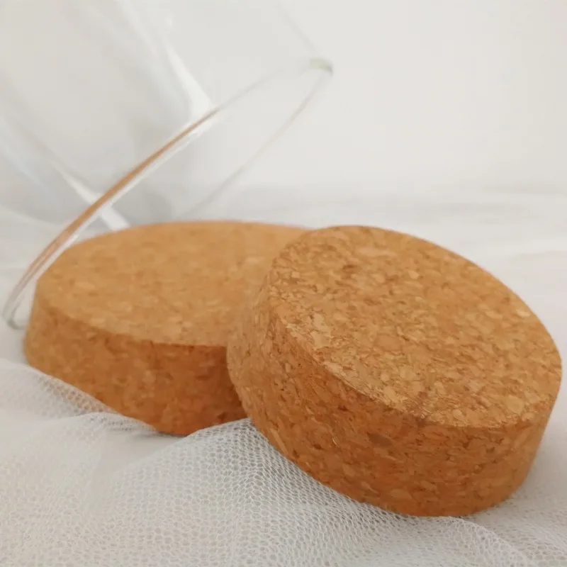 hot selling wholesale price available different sizes small glass dome with cork base