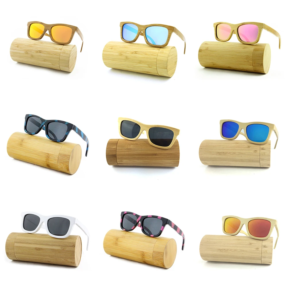 Adult men women handmade sunglass wood real bamboo sunglasses custom baby toddler size sun glasses