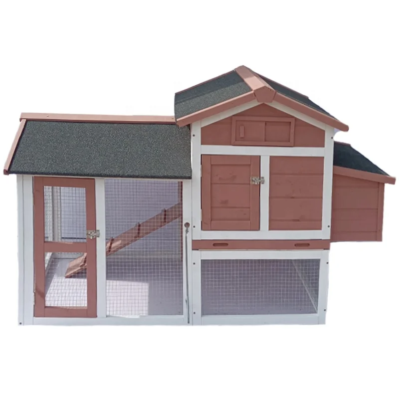 Jaalex  High Quality Outdoor Backyard Chicken House Luxury Chicken Coops Hen Houses Wooden