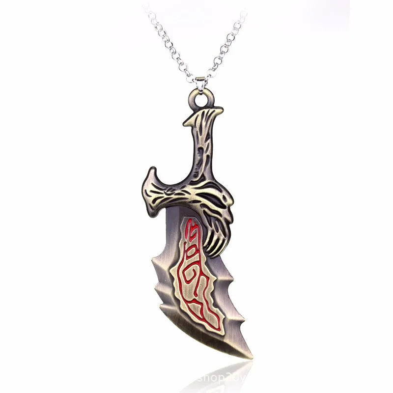 Game Weapon Model Keychain God Of War Knife Key Chain