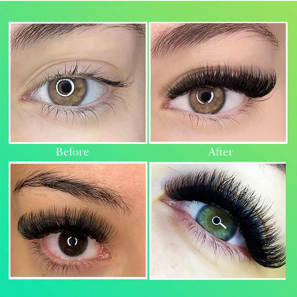 New Korea PBT black natural easy fanning lash extension smart volume lashes auto blooming lashes easy fan eyelash extension mink