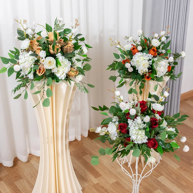 SN-M065 Forest Style Decoration Rose Flower Ball Wedding Table Centerpieces Artificial Flower Ball