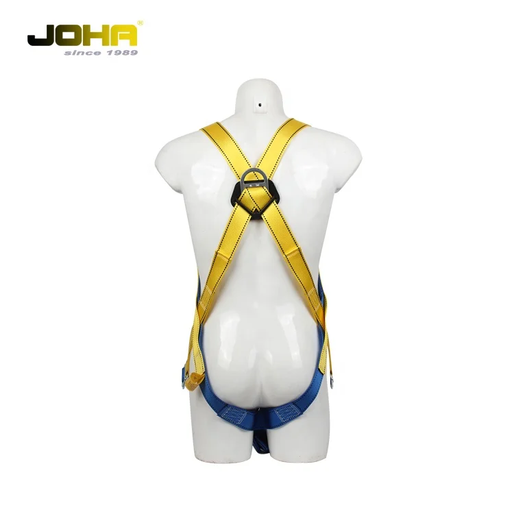 Full Body Safety Harness Used in Combination with Double Safety Lanyard