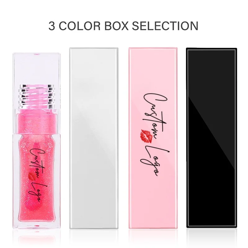 Hot Selling color changed lip oil 7 colors clear lip gloss mini clear tube private label clear lipgloss