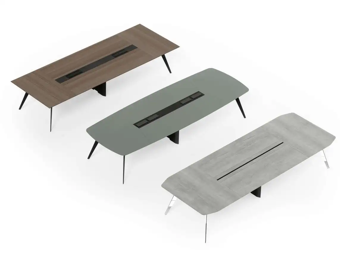 Green Chill  Comet Conference Table Modern Nordic minimalist conference  office  negotiation  training  wired long table