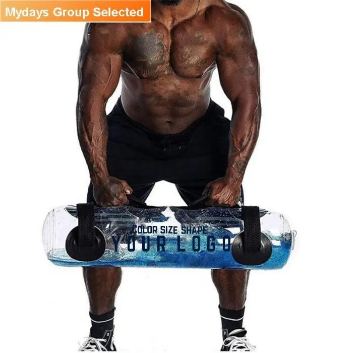 
Amazon Bestseller Multiple Size Color Core Balance Training Sandbags Adjustable Weighted Water Aqua Bulgarian Power Dumbbell Bag 