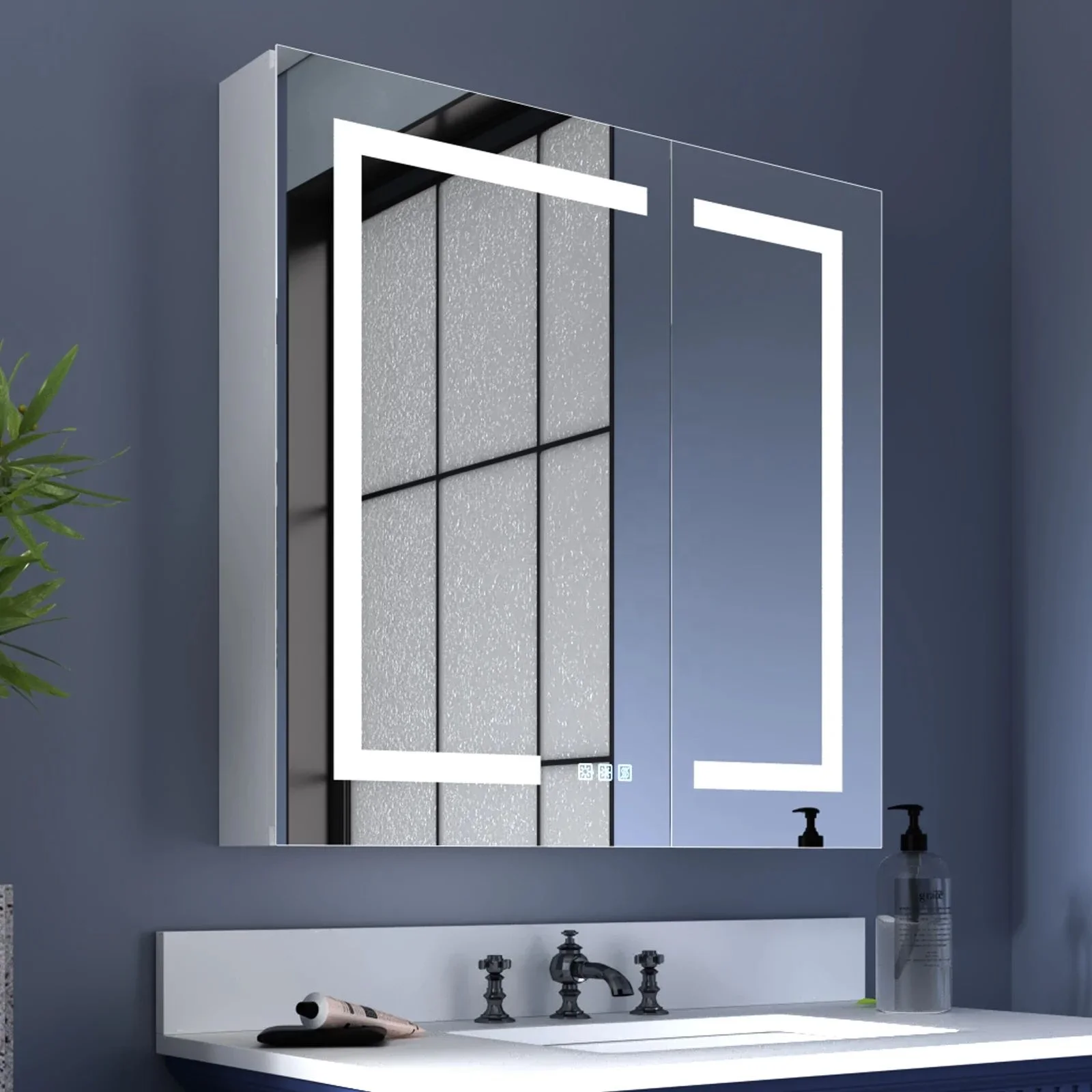 High Grade Aluminum medicine cabinet mirror bathroom cabinet