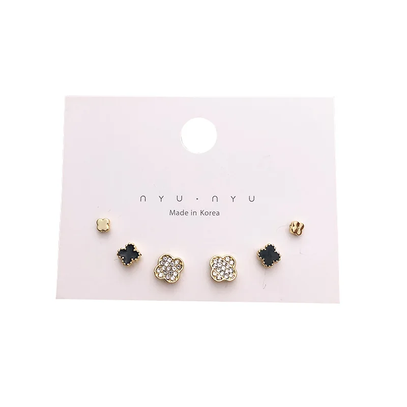 
INS celebrity same style girl simple exquisite earrings 925 matel temperament all-match earrings 