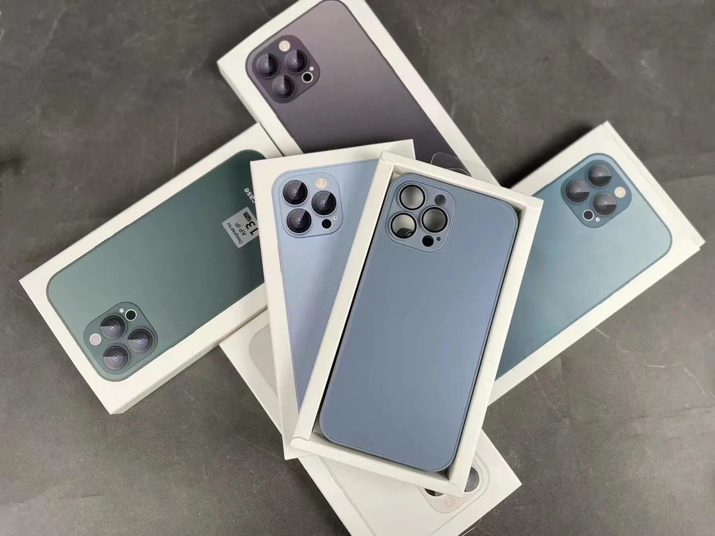 Luxury AG Glass Frosted Case for iphone 11 12 13 14 pro max AG Frosted Glass Case with Full Camera Lens Protection