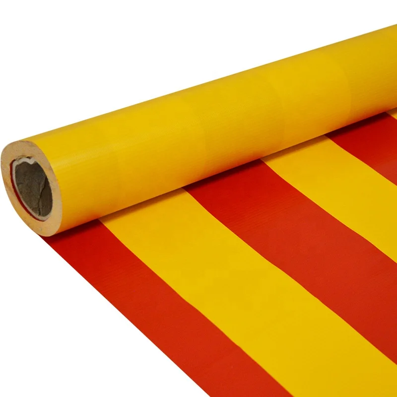Hot selling colourful pvc stripe tarpaulin for tent or cover Anti UV