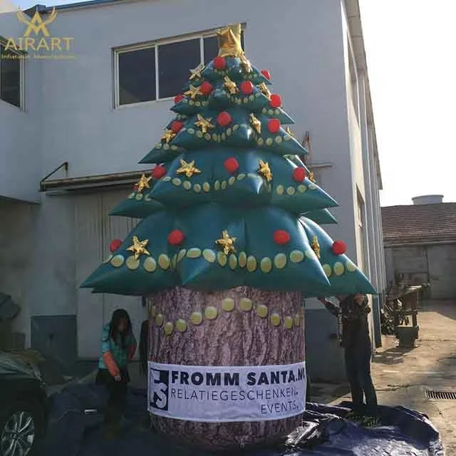 Christmas stars decoration inflatable Christmas tree, giant inflatable Christmas tree for party event