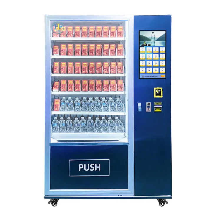 hot sale Cold Beverage Vending Machine intelligent system Compression package food vending machine spiral vending machine retail