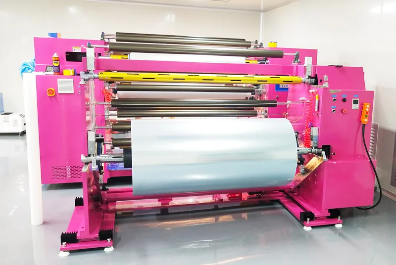Jumbo Roll PET OCA CPP PC PVC PE Film and  Fabric Automatic laminating machine cutting machine