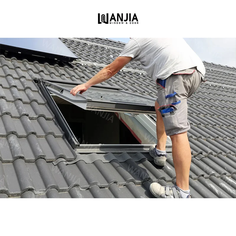 WANJIA оптовый поставщик индивидуальные алюминиевые окна на крыше потолочные