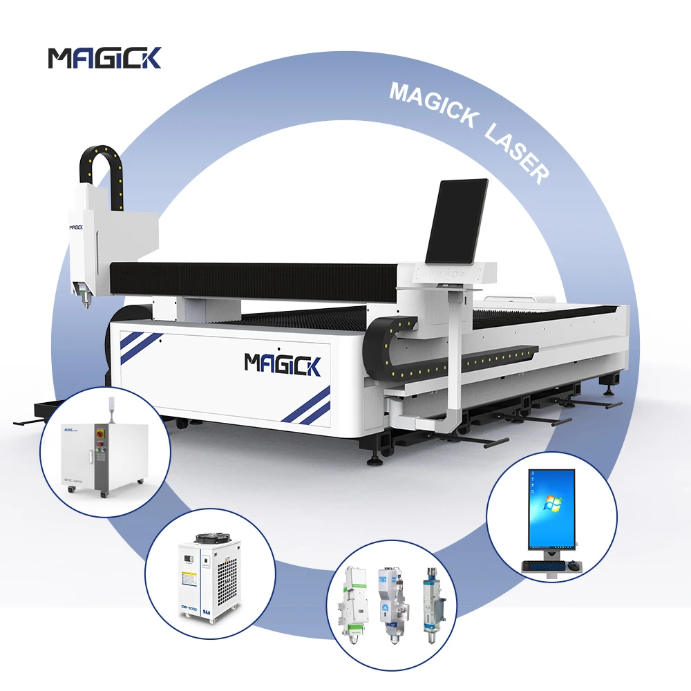 Chinese fiber laser cutting machine for Circular Square Metal Pipe Tube and sheets cutting machine
