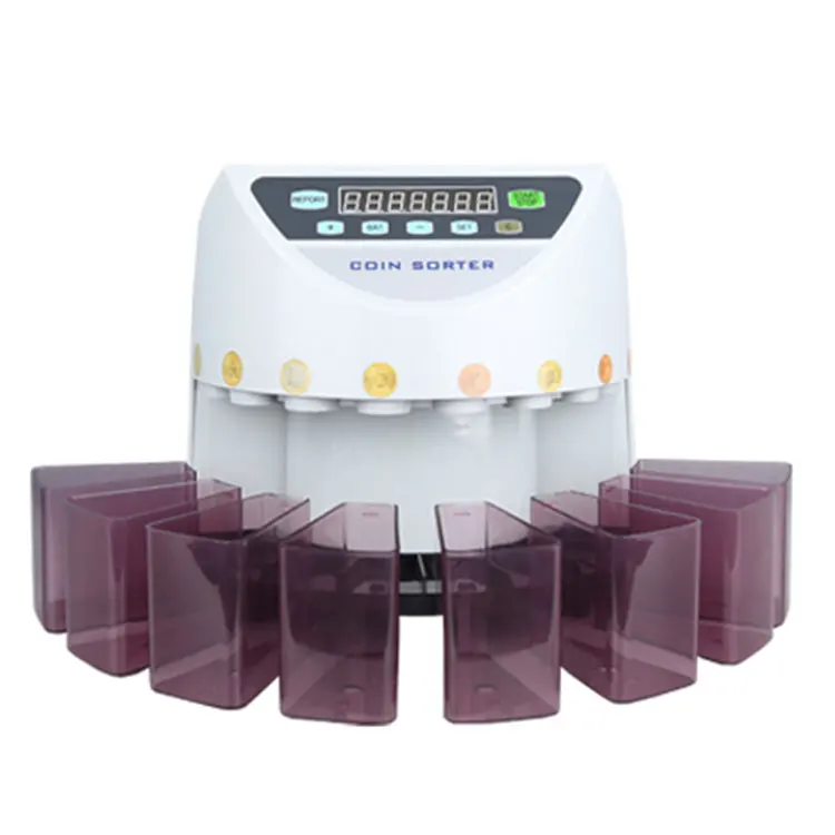 CS-5501-2 Multi Coin Sorter Portable coin counter machine Money Precise coin counting vending machine