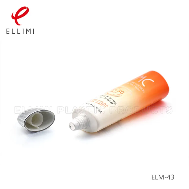 Striped High Flat Cap Soft Tuber Flat Flip Top Cap Soft Tube with Aluminum Plastic  Materials Ideal for Sunscreens BB Creams