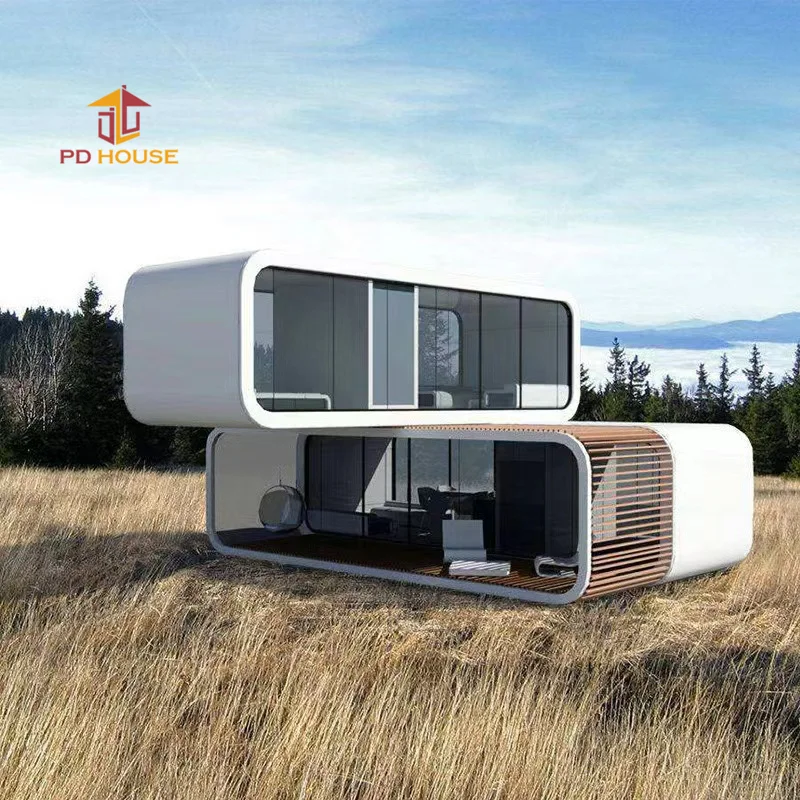 Outdoor fashion luxury mobile creative prefabricated container holiday home capsules starry sky sunshine activity board house