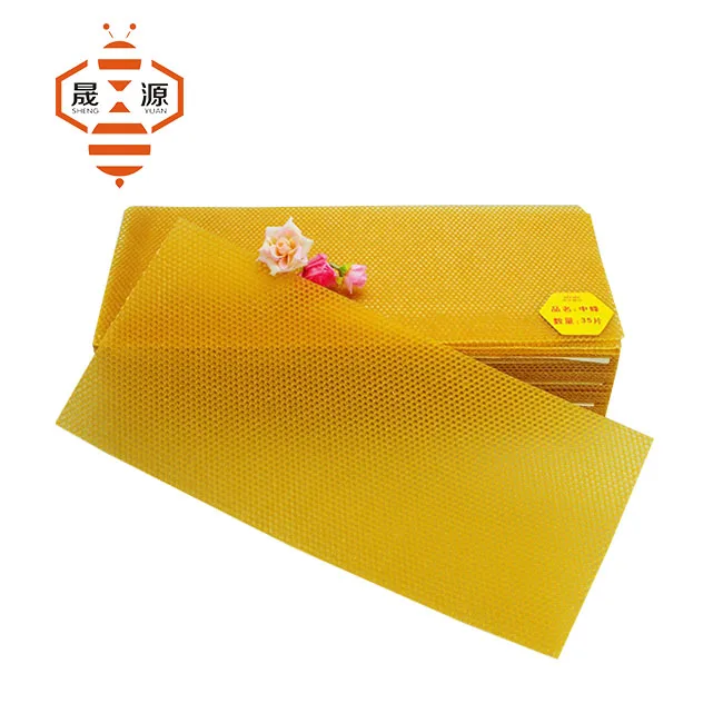 Pure Natural Honey Comb Beeswax Sheets White Beeswax Foundation Sheet
