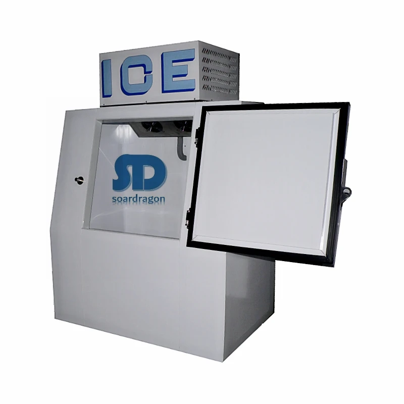 Soardragon Fan Cooling Commercial Bagged Ice Merchandiser Ice Box Refrigerator Freezer Slant Door ICE FREEZER