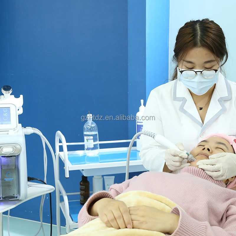 H202 Hydra small bubble 7 in 1 Hydro microdermabrasion aqua peel beauty facial machine with led mask