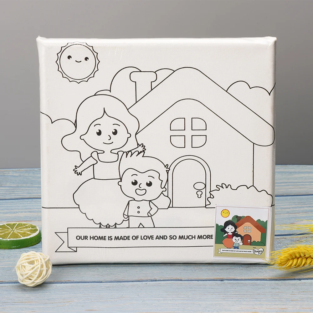 Wholesale cartoon animal DIY oil painting kid drawing painting wall art for living room home decor gift