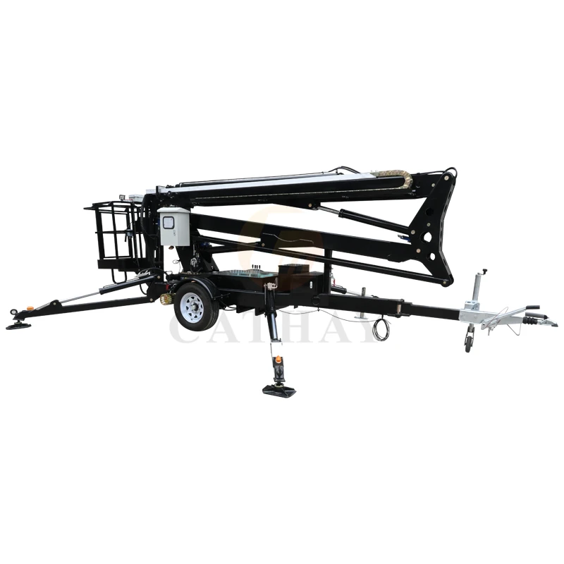 Ce 15m 16m Hydraulic Ce Iso Trailers Small Lifting Machine