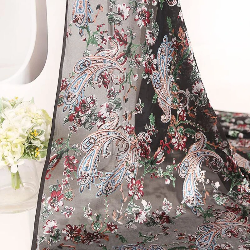 
Custom design china factory silk velvet fabric 