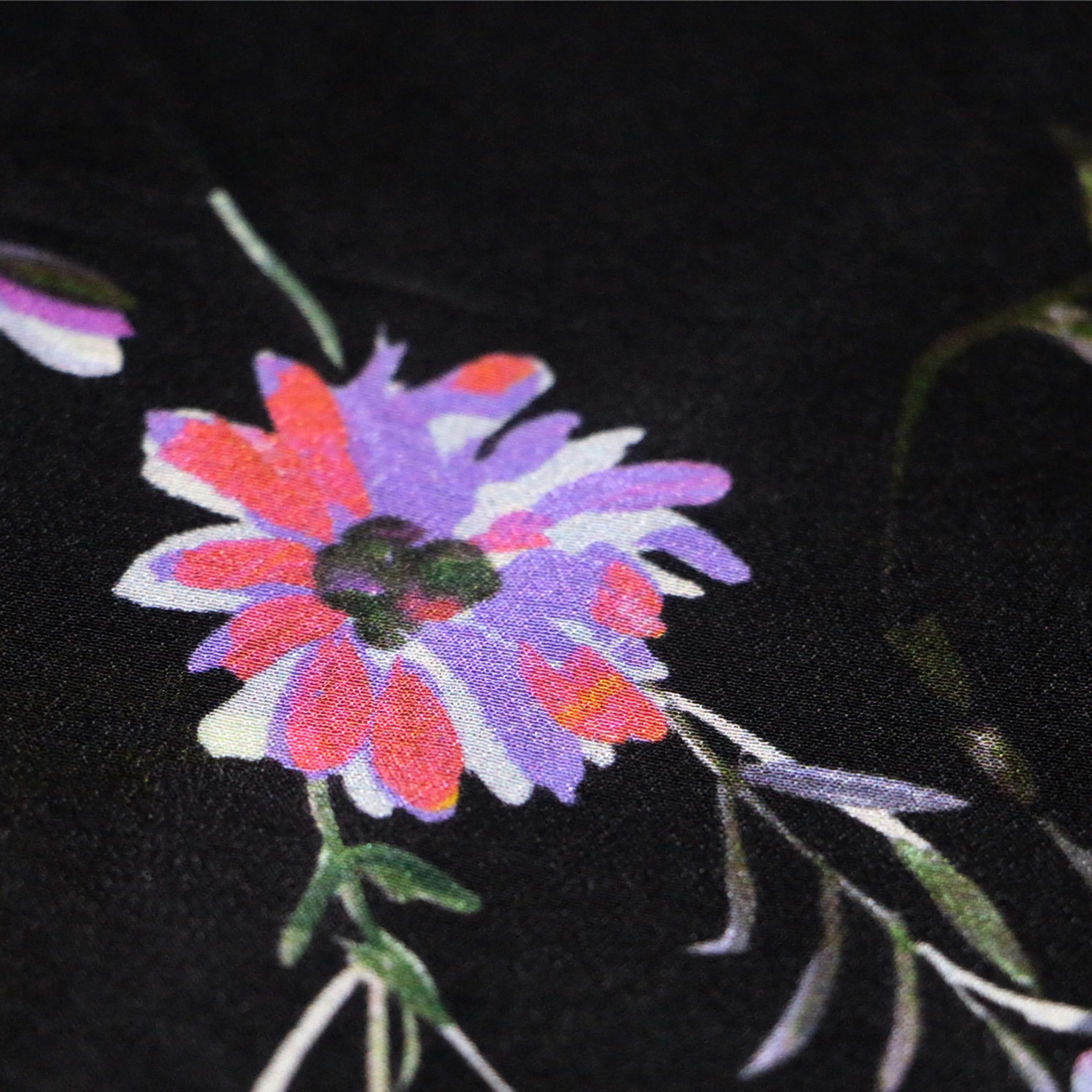 WI-A08 composite material 85gsm fabric flowers roll in chiffon for dress