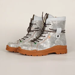 New Booties Winter Women Ankle Boots Side Zipper Footwear Platform High Heels Wedges Shoes Woman Boot