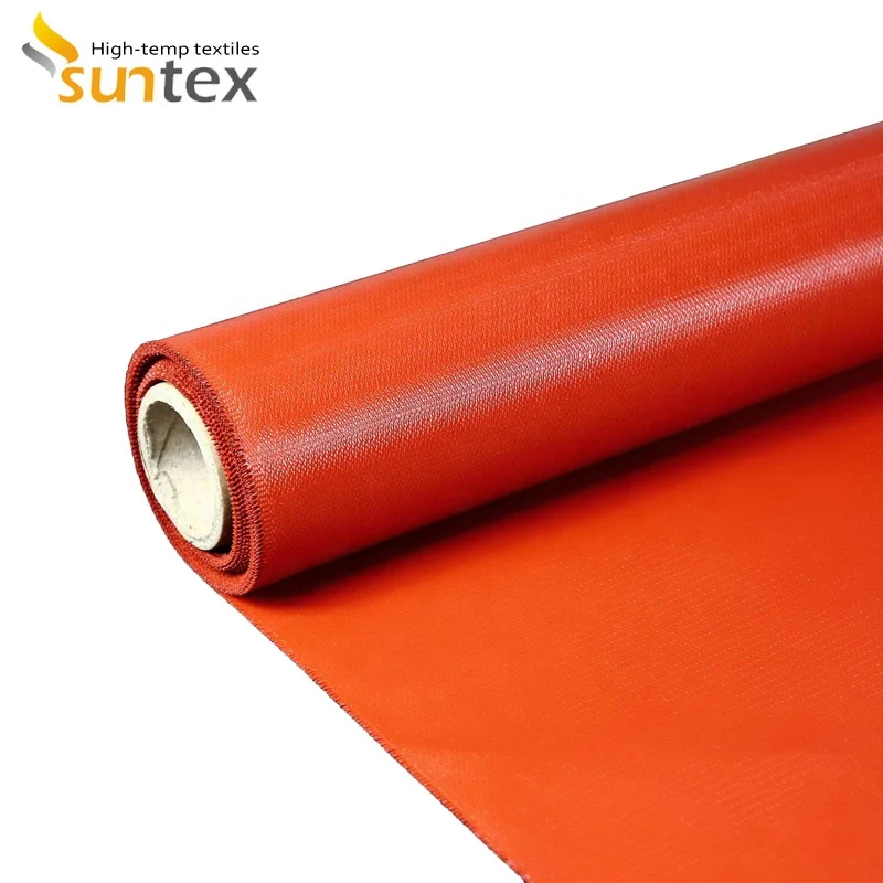 0.4mm Waterproof Heat Resistance Silicone Coated Fiberglass Cloth