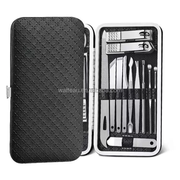 19 pieces Manicure Pedicure Set 19Pcs Manicure Set Cuticle Dead Skin Nail Clippers Set Toe Nail Cutter Tool Kit