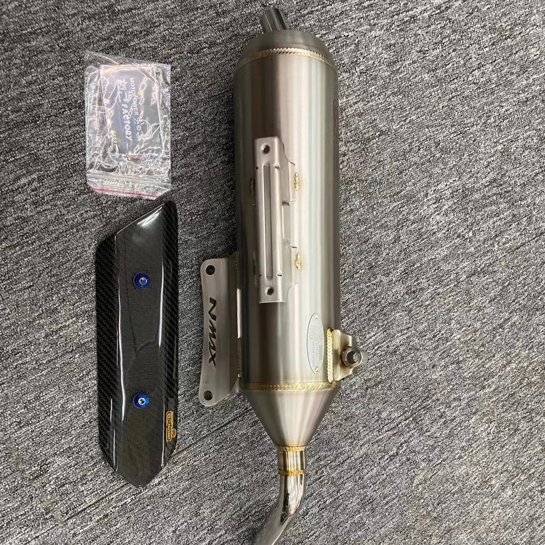 SRZ octopus 6 generation all argon welded polished exhaust pipe straight mounted NMAX155