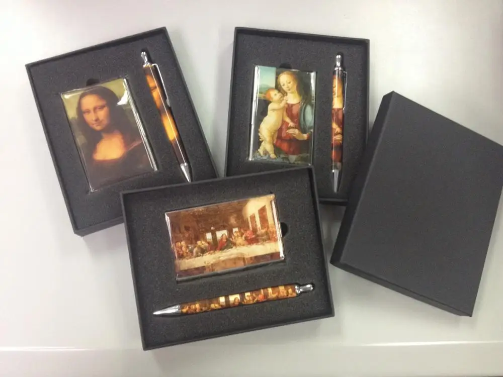 Low MOQ Custom Logo Promotional Luxury Business Vacuum Cup USB Flash Disk Pens Notebook Gift Set