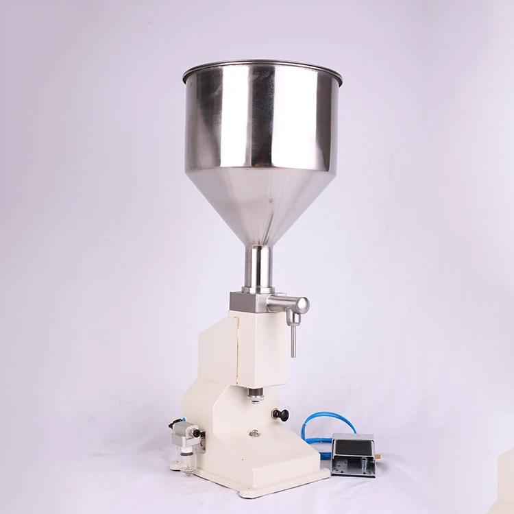 A02 Small Size Type Hand Foot Pressure Pneumatic Liquid and Paste Fill Filling Machine for Water Beers Sauce Liquid Ointment