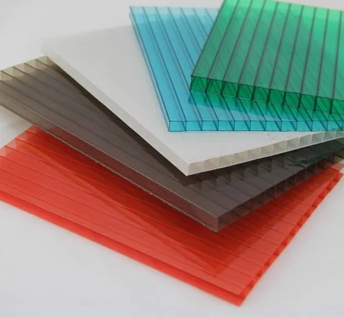 Sun sheets polycarbonate uv resistant roofing pc twin hollow sheet for green house