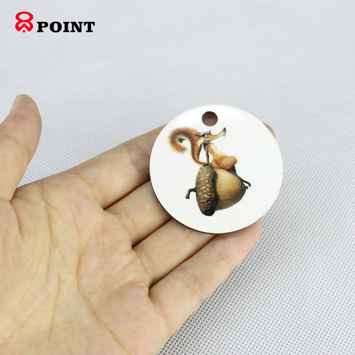 Sublimation wooden key holder double sided keychain blanks