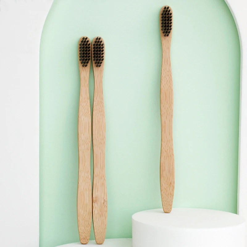 Biodegradable Organic Bamboo Toothbrush With Camping Bamboo Toothbrushes With Paper Bag Package