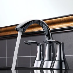 Modern Solid Brass Single Hole Chrome Face Wash Basin Faucet for Bathroom Vessel Sink