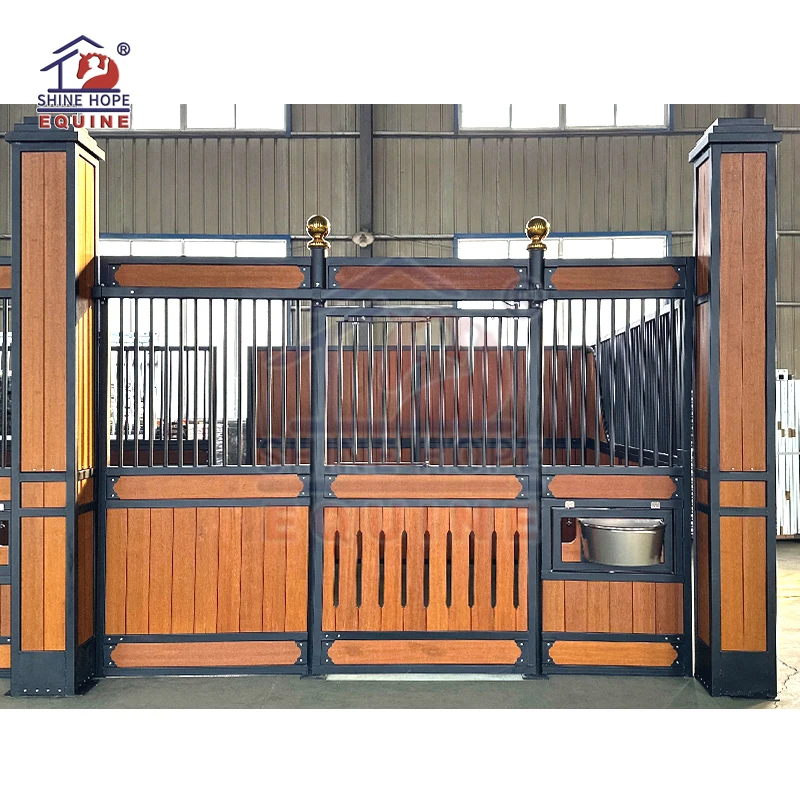 Shinehope prefabricated horse stable stall front horse stall gate