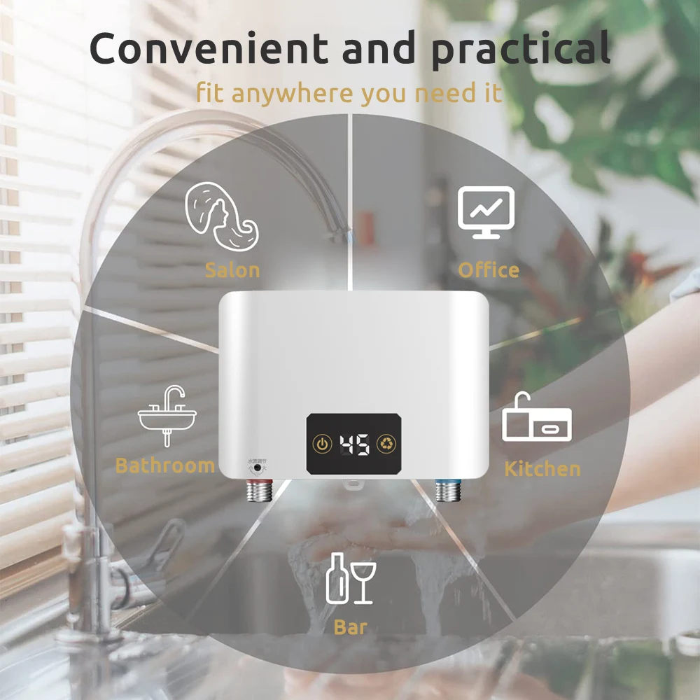 2022 Factory wholesale Hot 110-240v dc Instant Water Heater Tankless Water Heater Electric Water Heaters