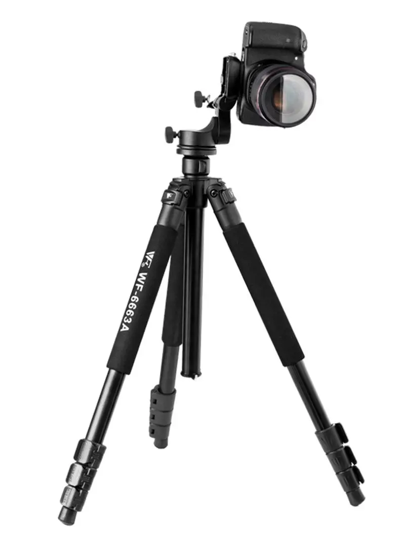 Weifeng 6663A Professional Flexible Portable Camera Tripod with Tripod Head for DSLR Camera Camcorder Video Camera Stand