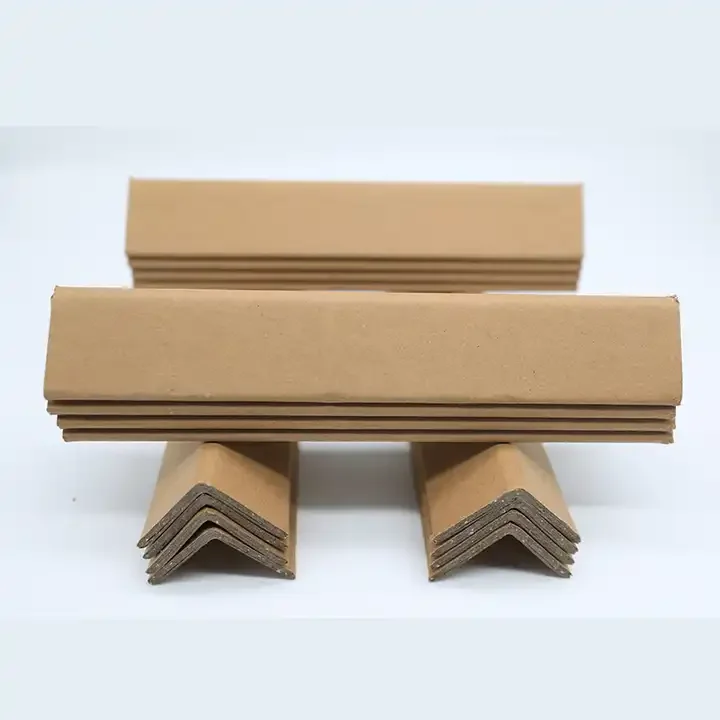 Table Edge Cardboard Corner Protectors For Carton Plate and Buckle Paper Corner Protection