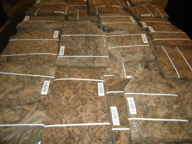 B Grade American Walnut Burl Face Veneer for Decoration