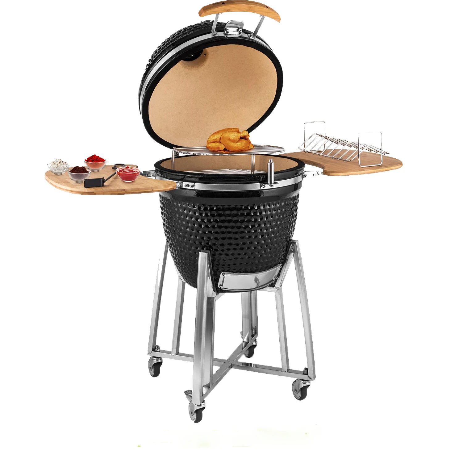 Лидер продаж уличная керамическая печь Kamado для кухни и сада с большим углем яиц гриль