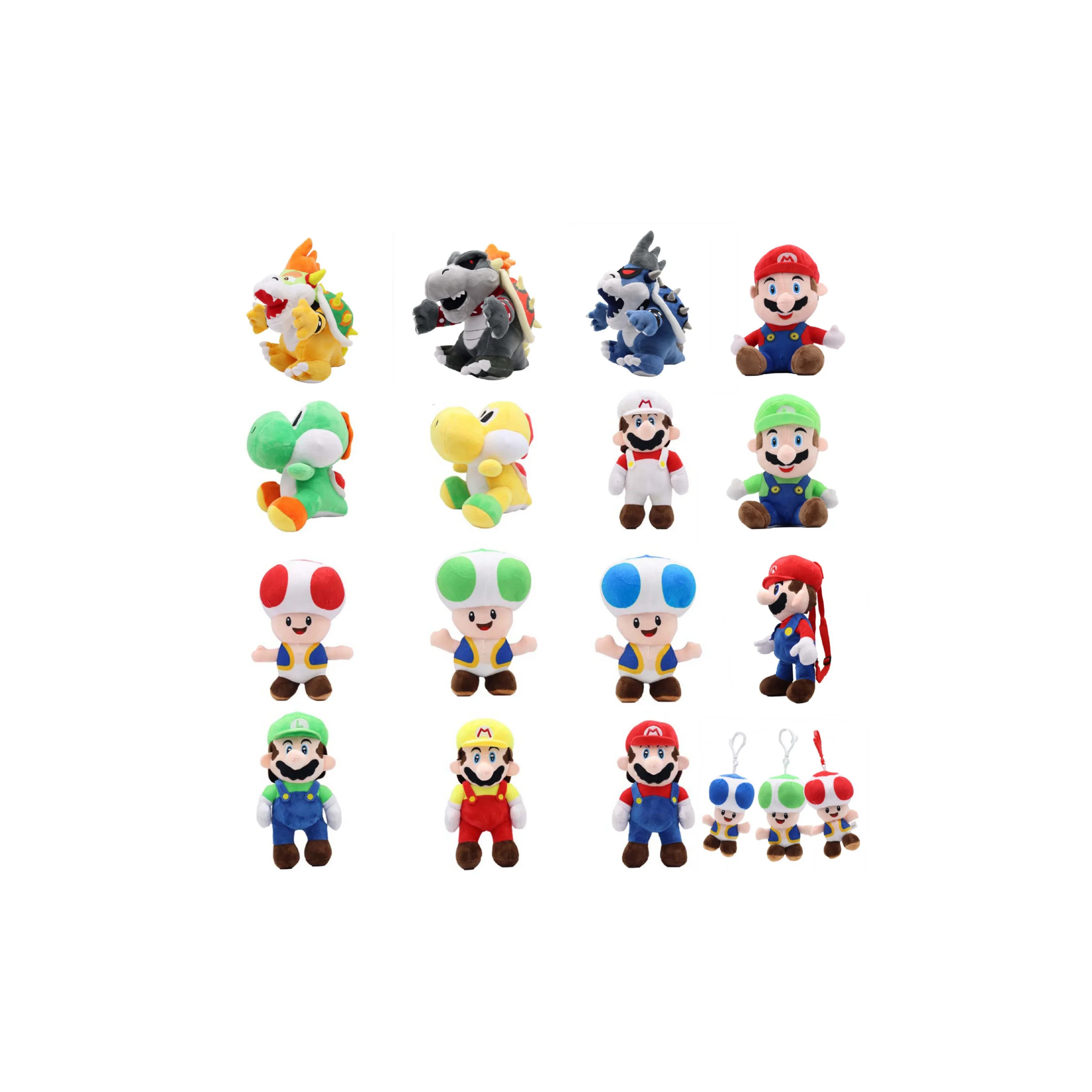Hot Selling Super Marioed Bros Plush toy Koopa Bowser Plush Stuffed Toy Marioed Bag Pendant for Kids