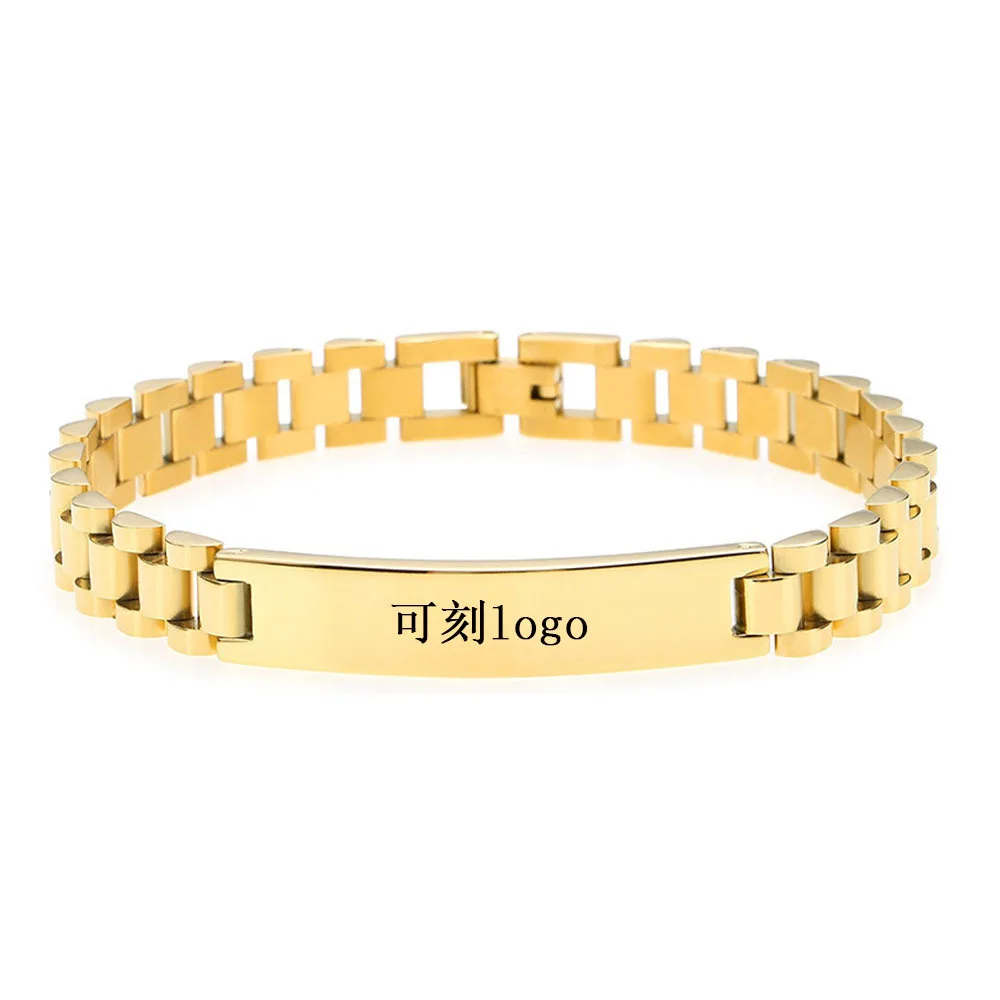 Unisex Personalized Quality Silver Bracelet Stainless Steel Watchband Fashion Jewelry Made China Anniversary Gifts Wholesale